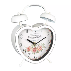 Orologio sveglia Rose de Provence a cuore