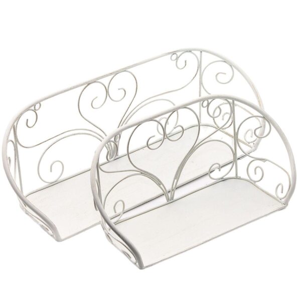 Mensola in metallo shabby con cuore