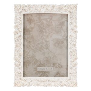 Cornice portafoto con fiorellini bianchi