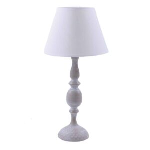 Lampada da tavolo in metallo con bombature h.51cm