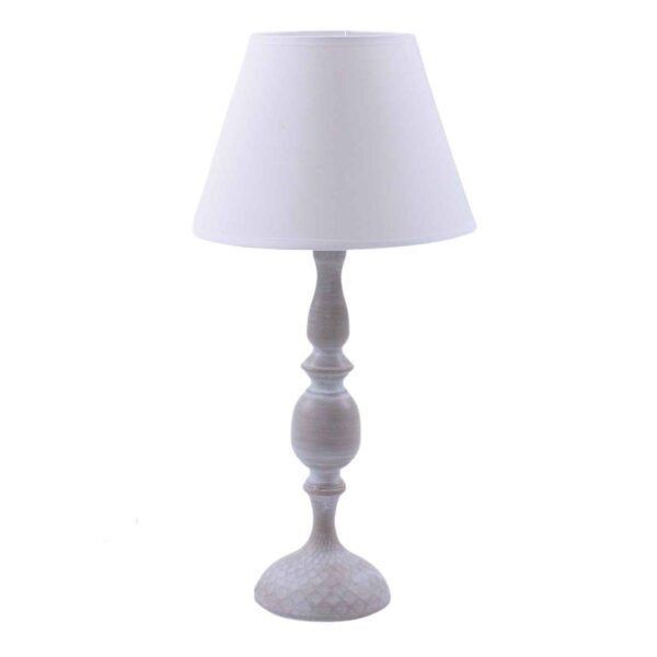 Lampada da tavolo in metallo con bombature h.51cm