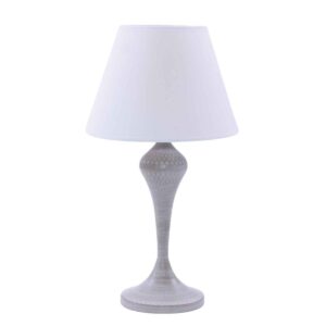 Lampada da tavolo in metallo bombato h.46cm