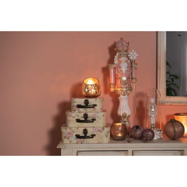 Valigia decorativa con roselline - immagine 3