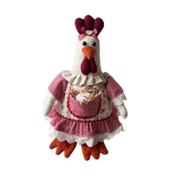 Fermaporta gallinella Carlotta con uovo