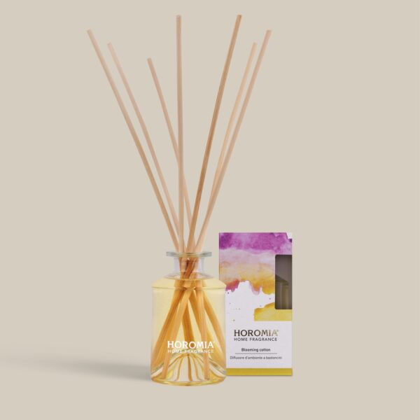 Diffusore ambiente Rattan Vibes Blooming Cotton 200ml - Horomia