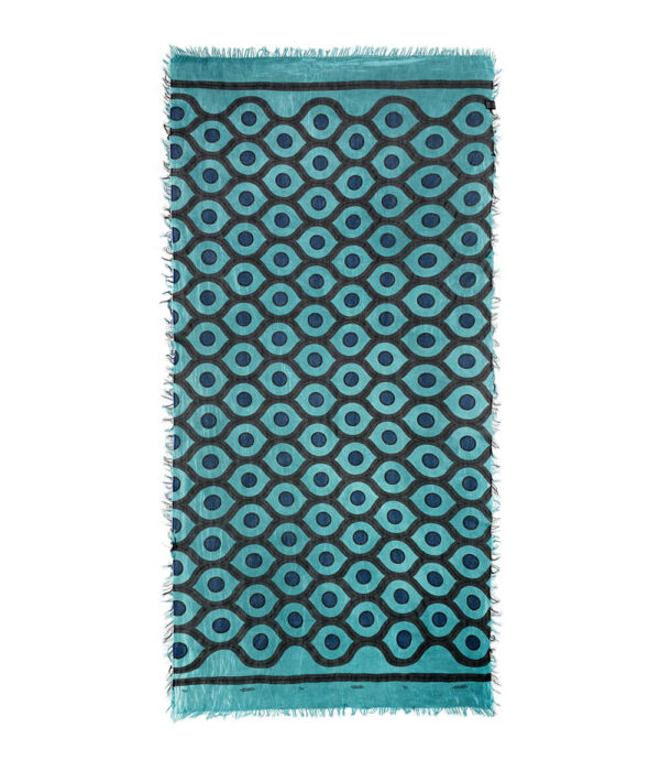 Foulard InnBamboo Escher - Verde Pavone - immagine 2