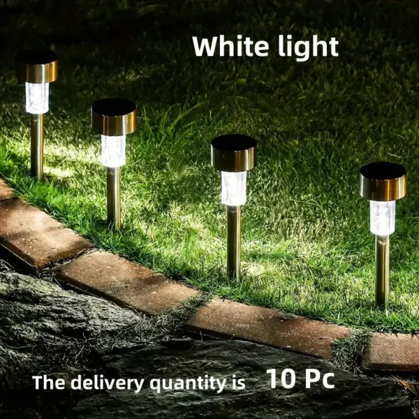 Set 10 lampade solari da giardino