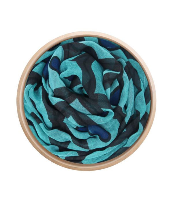 Foulard InnBamboo Escher - Verde Pavone