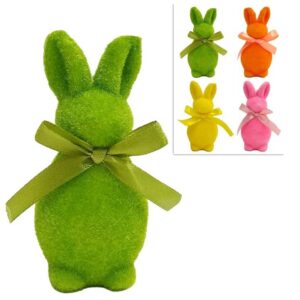 Coniglio floccato 15cm