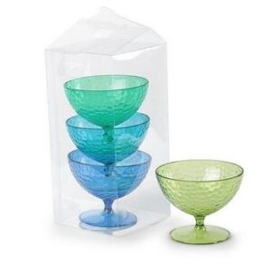 Set 4 coppe Ape colorato
