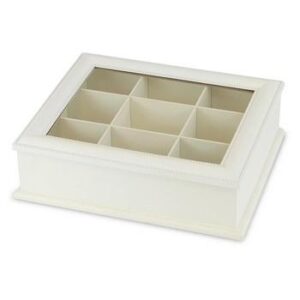 Scatola in legno bianco shabby
