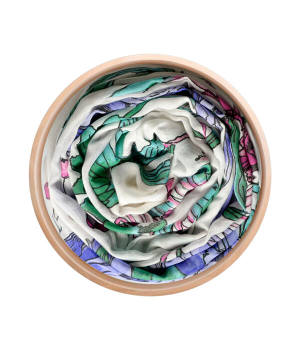 Foulard InnBamboo Dürer - Bianco