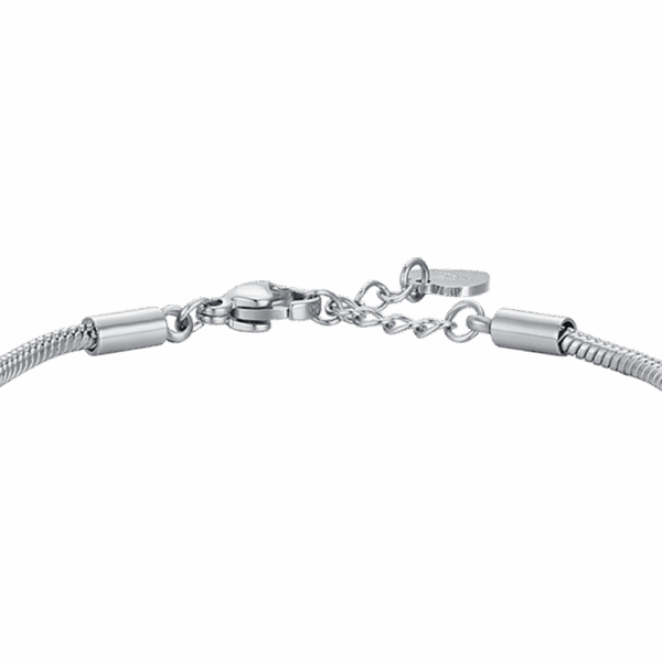 Bracciale bambina in acciaio con stella e cristalli - immagine 3