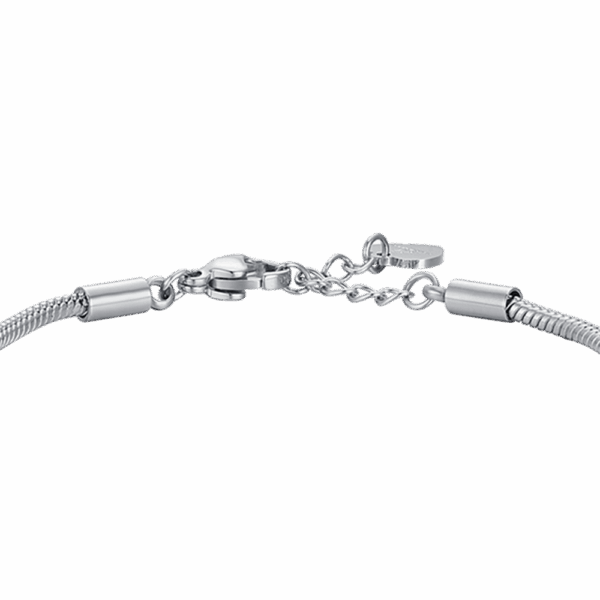 Bracciale bambina in acciaio con corona e cristalli - immagine 3