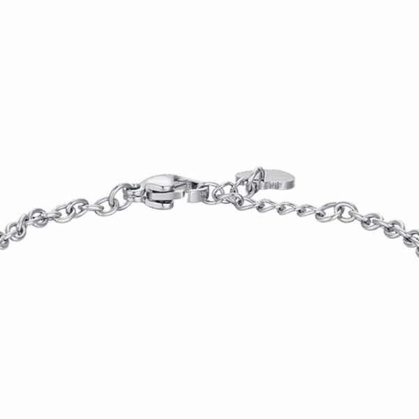 Bracciale bambina in acciaio con farfalla e cristallo - immagine 3