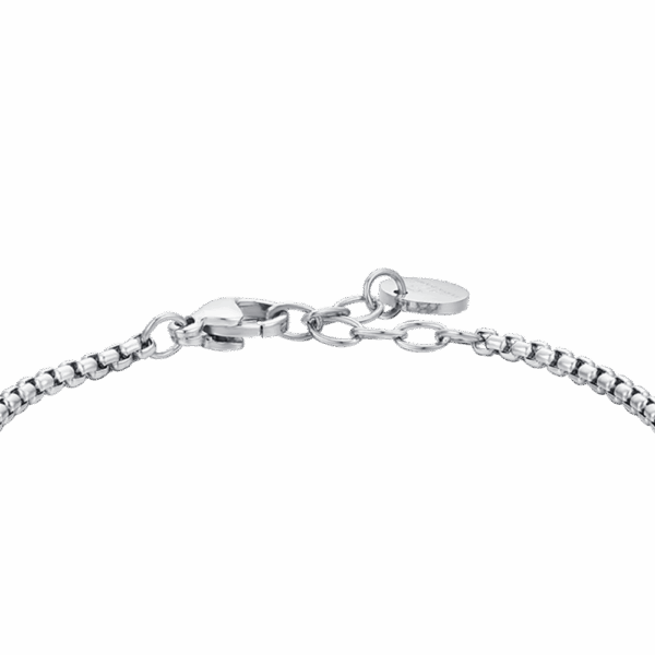 Bracciale bambino in acciaio con pietre turchesi - immagine 4