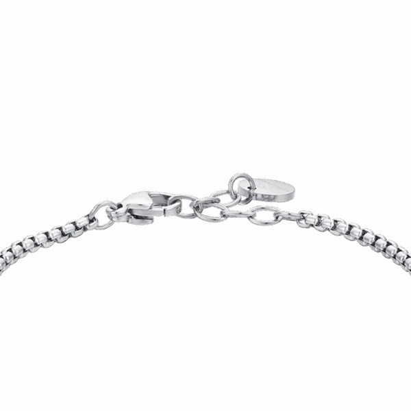 Bracciale bambino in acciaio con pietre blu - immagine 3