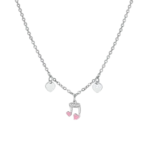 Collana bambina in acciaio con nota musicale