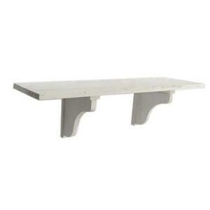 Mensola bianco shabby in legno