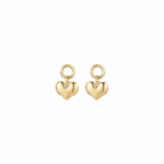 Orecchini donna in acciaio Ip gold con cuore