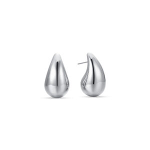 Orecchini donna in acciaio a goccia 16x26mm