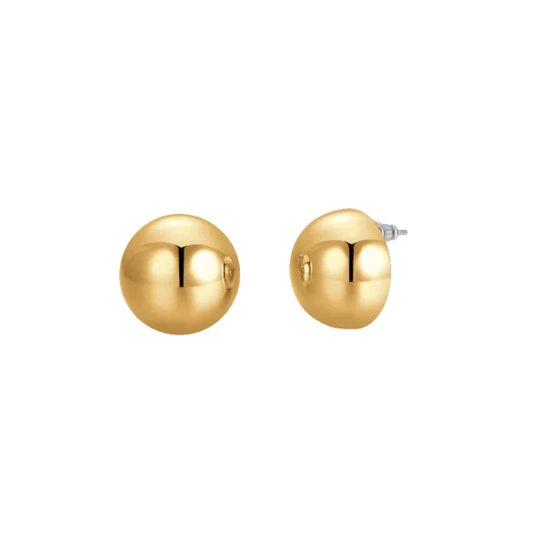 Orecchini donna a goccia 20mm in acciaio Ip gold