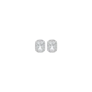 Orecchini donna in acciaio con cristalli e zircone