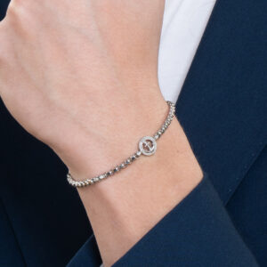 Bracciale uomo in acciaio con ancora