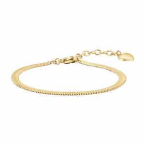 Bracciale donna in acciaio IP gold snake