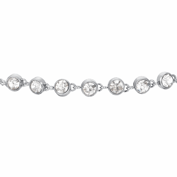 Bracciale donna in acciaio con cristalli - immagine 5