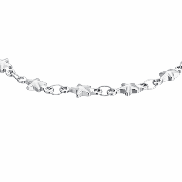 Bracciale donna in acciaio con stelle - immagine 4