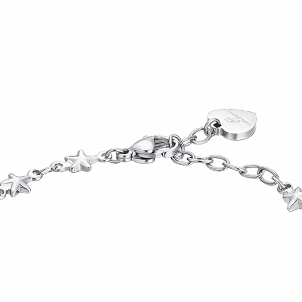 Bracciale donna in acciaio con stelle - immagine 3