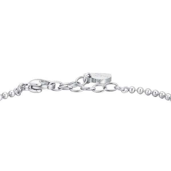 Bracciale donna in acciaio con corno e zircone - immagine 4