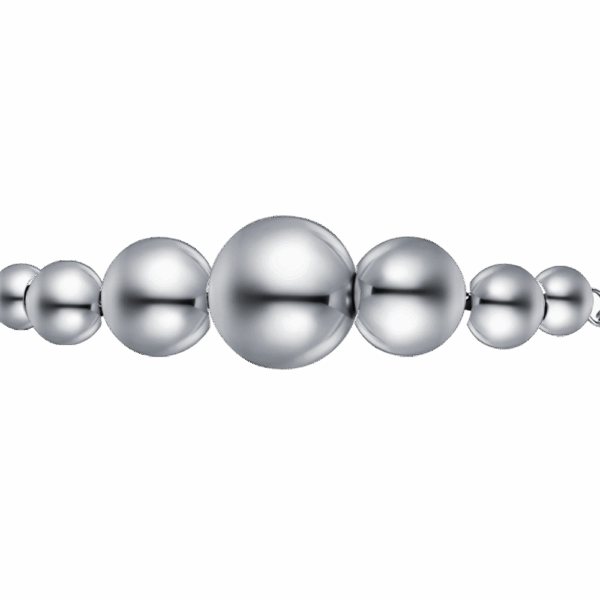 Bracciale donna in acciaio con sfere - immagine 5