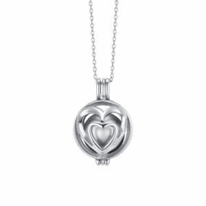 Collana donna chiama angeli in acciaio con cuori