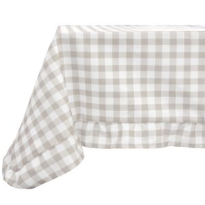 Tovaglia antimacchia Country beige con balza (varie misure)