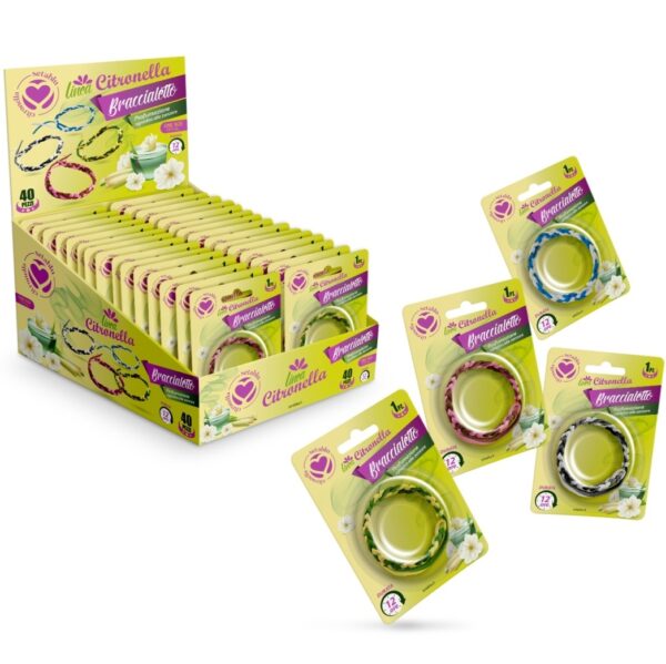 Braccialetto intrecciato alla citronella
