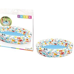 Piscina con pesciolini 132cm