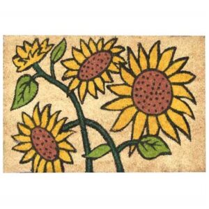 Zerbino in cocco con girasoli