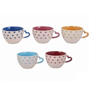 Tazza bowl pastello con manico a cuore