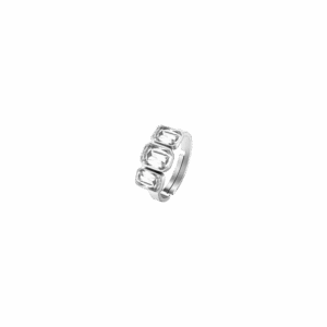 Anello donna in acciaio con cristalli