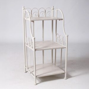 Scaffale in metallo bianco h.60cm