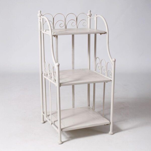 Scaffale in metallo bianco h.60cm