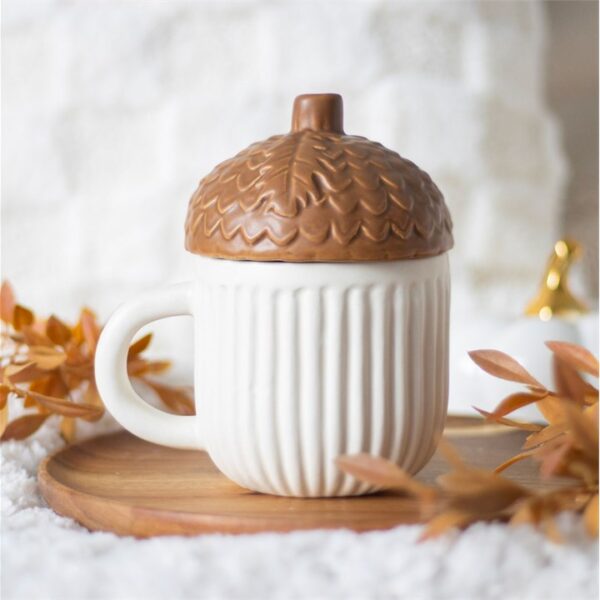 Tazza ghianda con coperchio