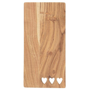 Tagliere in legno con 3 cuoricini