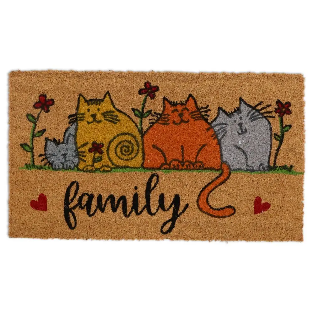 Zerbino in cocco Family con gattini colorati