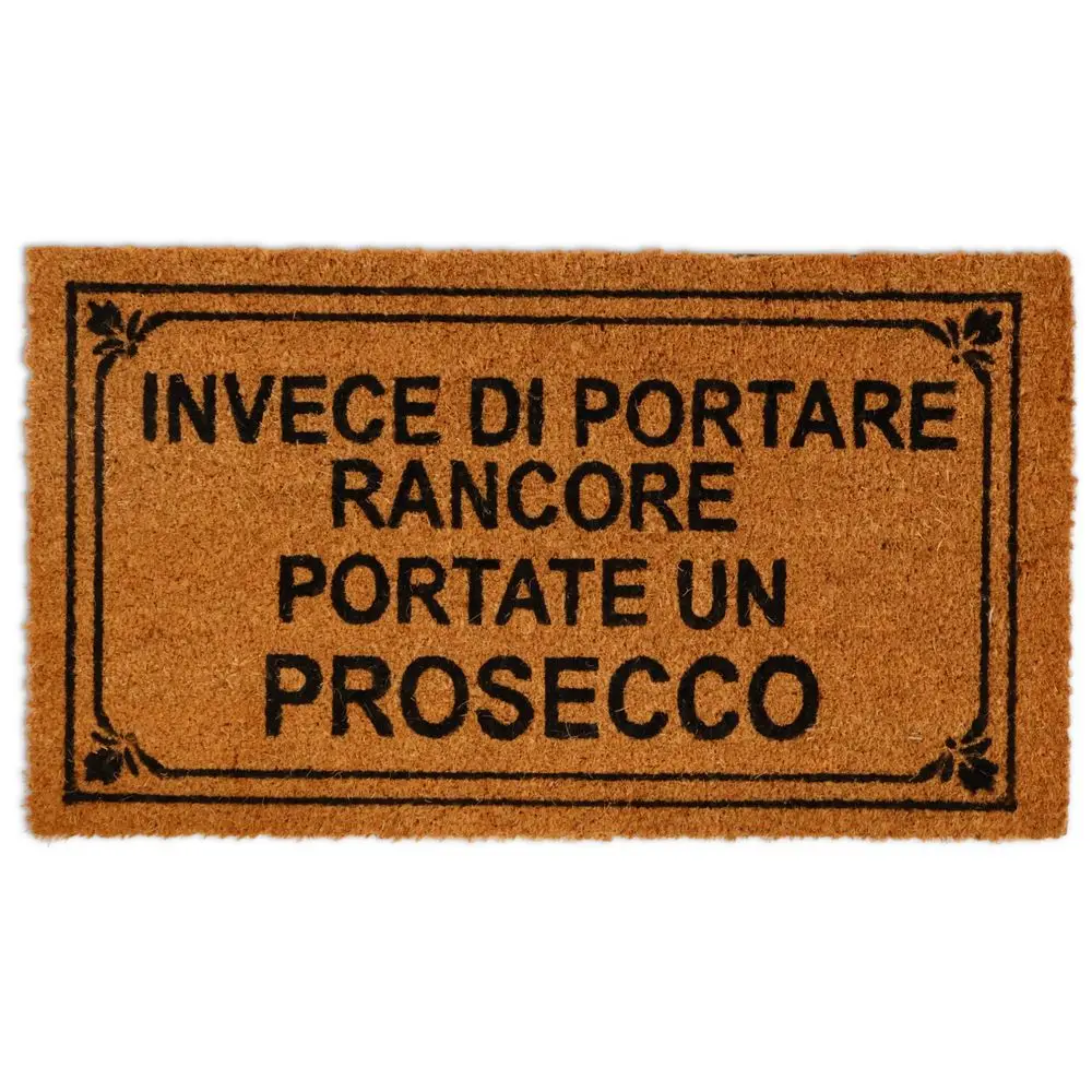 Zerbino in cocco "Invece di portare rancore portate un prosecco"