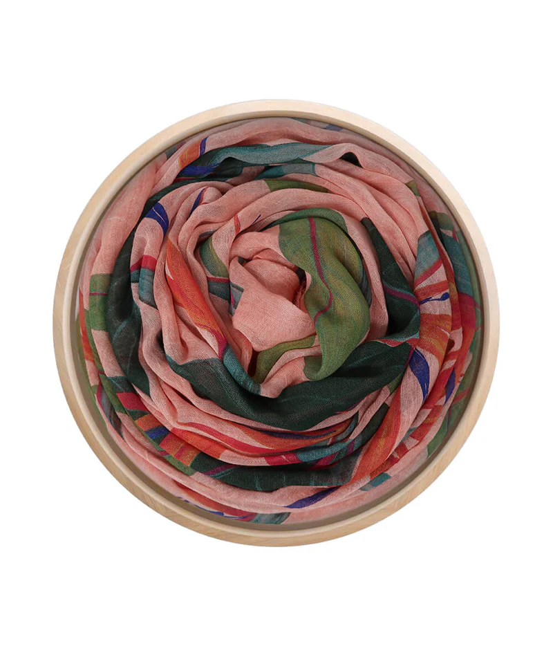 Foulard InnBamboo De Chirico – 66 Rosa albicocca - immagine 2