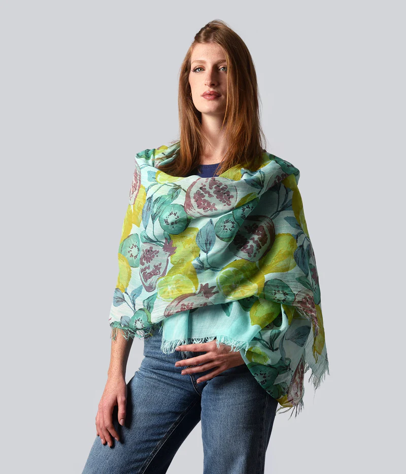 Foulard InnBamboo Guttuso – 43 Verde acquamarina