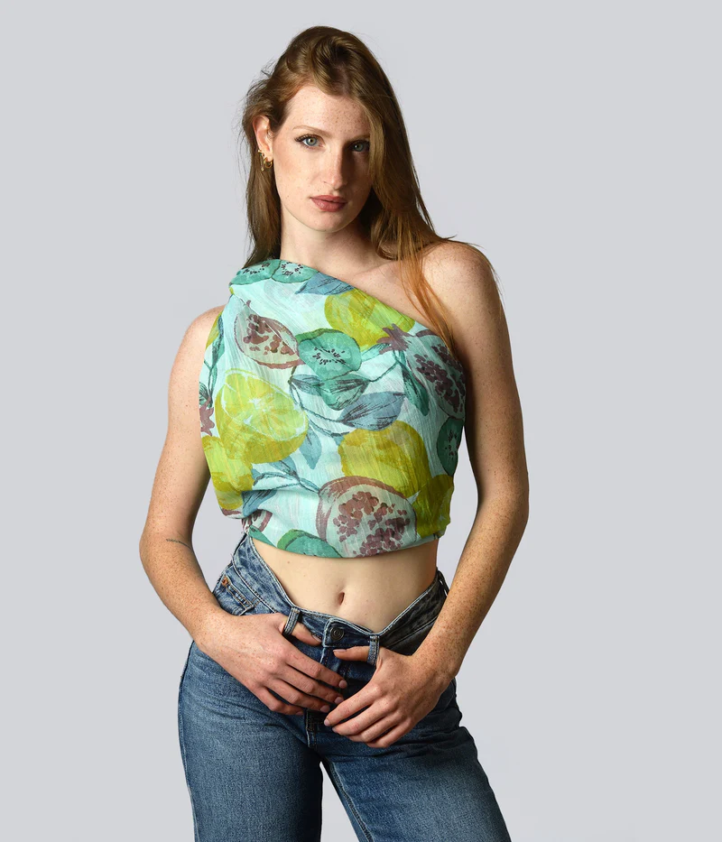 Foulard InnBamboo Guttuso – 43 Verde acquamarina - immagine 4